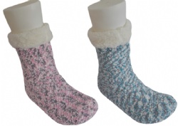 1pk neps popcorn double layer slipper sock