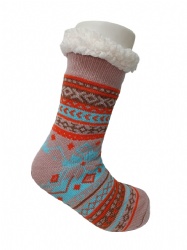 1pk pattern double layer slipper sock