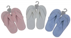 1pk ultra plush faux fur slippers flip flops