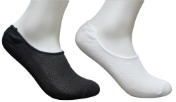 2pk basic mesh invisible socks