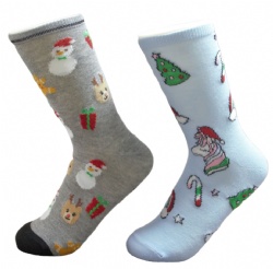 2pk christmas crew socks