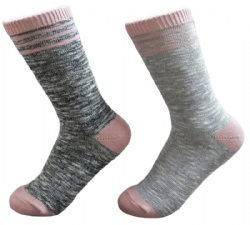 2pk space dye crew boot socks