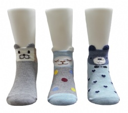 3pk 3D animal ankle socks 2