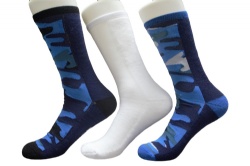 3pk camouflage pattern sports crew socks