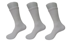 3pk half cushion sports crew socks