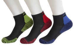 3pk space dye sports quarter socks