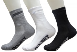 3pk zipper sports crew socks