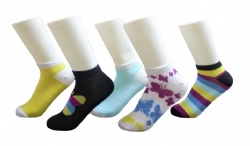 5pk butterfly ankle socks