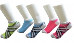 5pk geometry pattern ankle socks